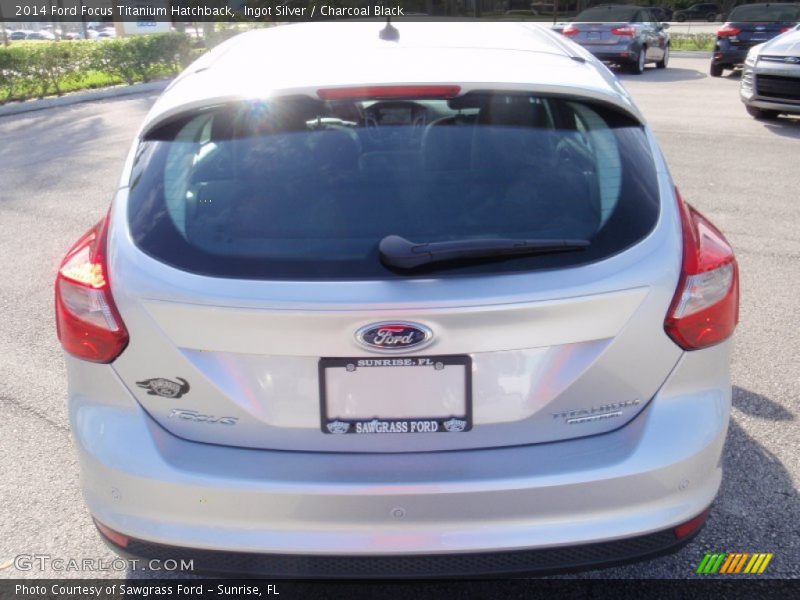 Ingot Silver / Charcoal Black 2014 Ford Focus Titanium Hatchback
