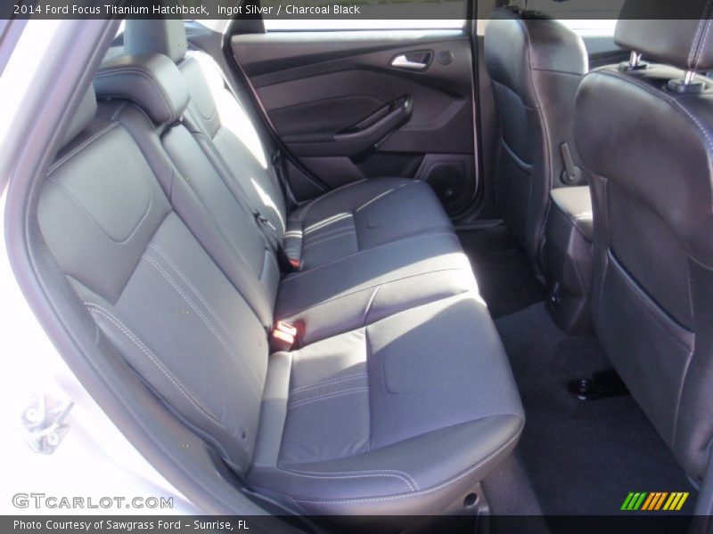 Ingot Silver / Charcoal Black 2014 Ford Focus Titanium Hatchback