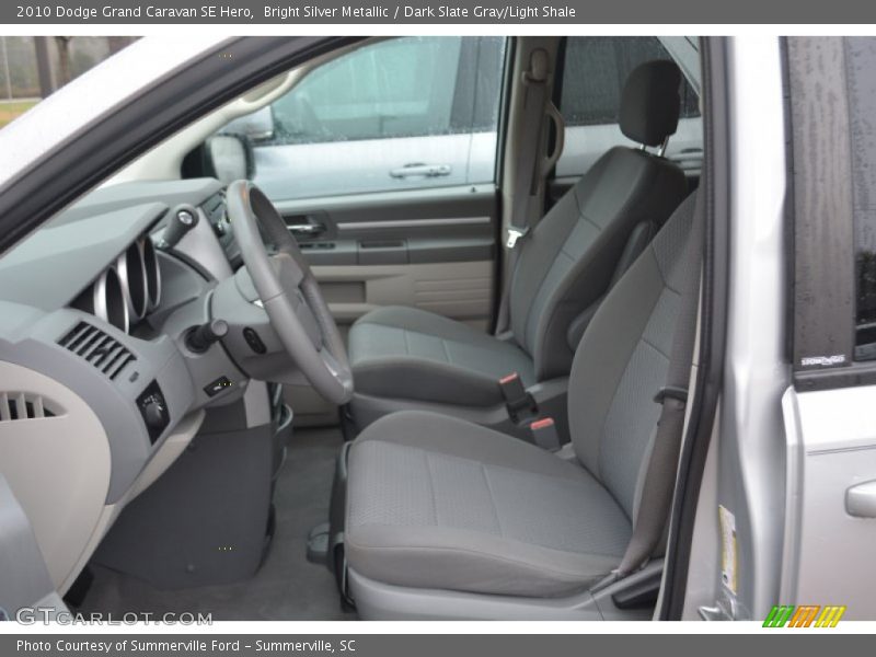 Bright Silver Metallic / Dark Slate Gray/Light Shale 2010 Dodge Grand Caravan SE Hero