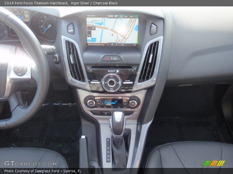 Ingot Silver / Charcoal Black 2014 Ford Focus Titanium Hatchback