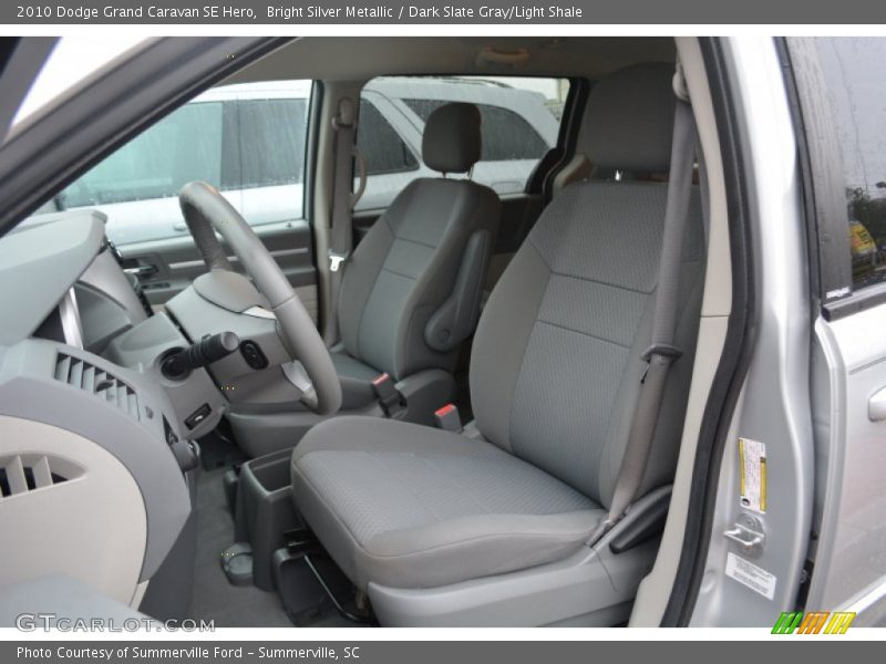 Bright Silver Metallic / Dark Slate Gray/Light Shale 2010 Dodge Grand Caravan SE Hero