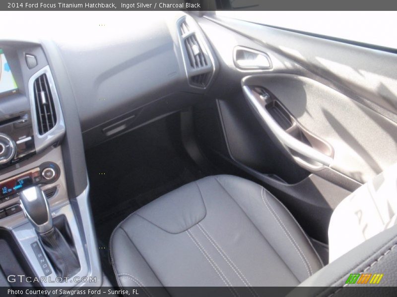 Ingot Silver / Charcoal Black 2014 Ford Focus Titanium Hatchback