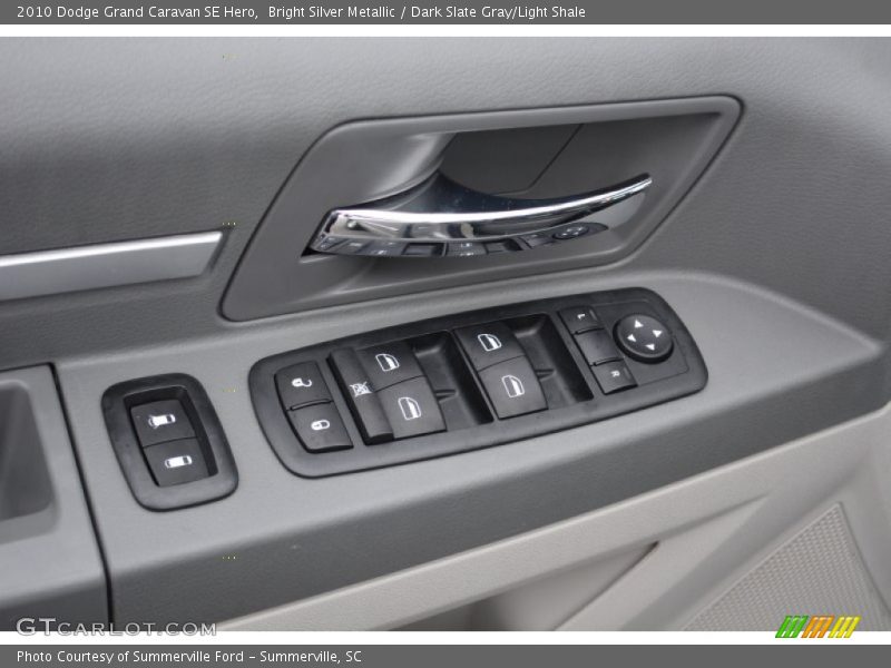 Bright Silver Metallic / Dark Slate Gray/Light Shale 2010 Dodge Grand Caravan SE Hero