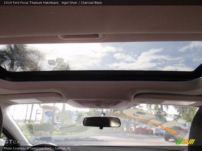 Ingot Silver / Charcoal Black 2014 Ford Focus Titanium Hatchback