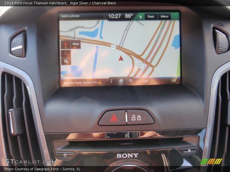 Ingot Silver / Charcoal Black 2014 Ford Focus Titanium Hatchback