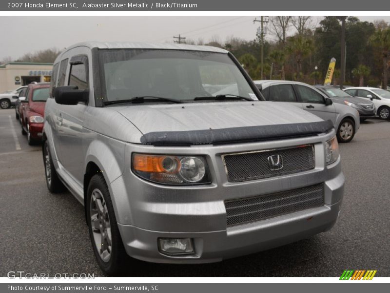 Alabaster Silver Metallic / Black/Titanium 2007 Honda Element SC