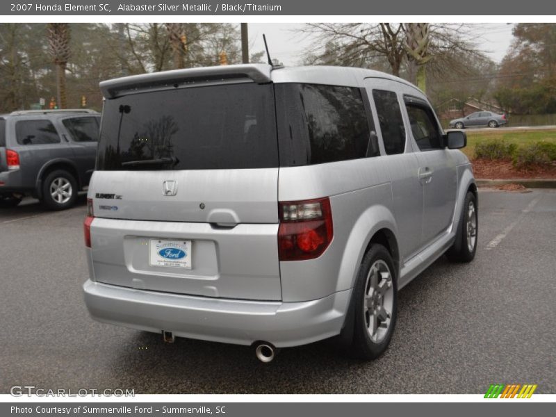 Alabaster Silver Metallic / Black/Titanium 2007 Honda Element SC