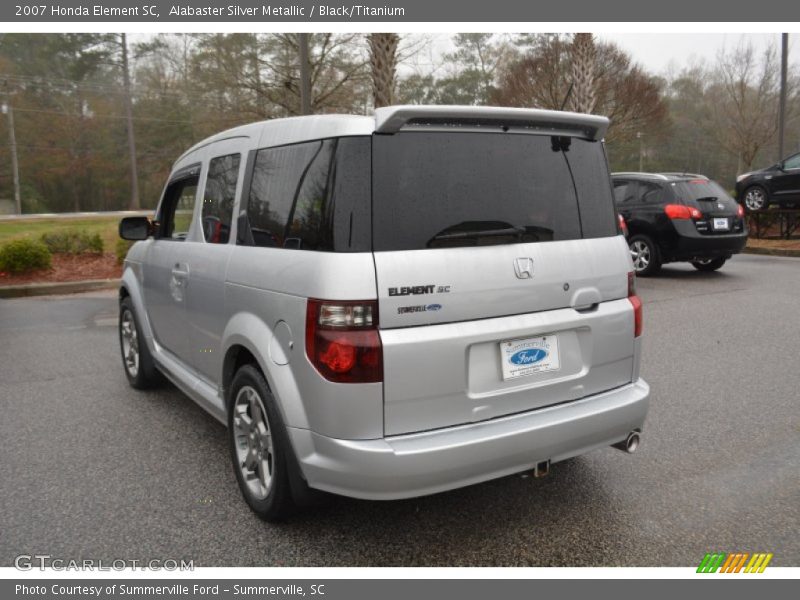 Alabaster Silver Metallic / Black/Titanium 2007 Honda Element SC