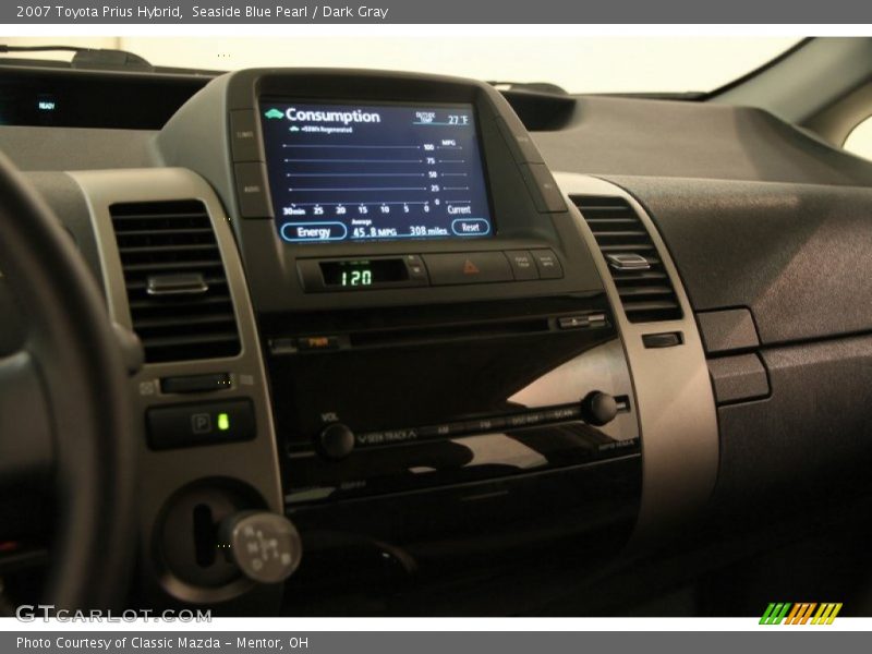 Seaside Blue Pearl / Dark Gray 2007 Toyota Prius Hybrid