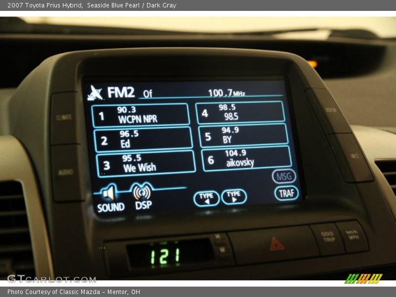 Seaside Blue Pearl / Dark Gray 2007 Toyota Prius Hybrid