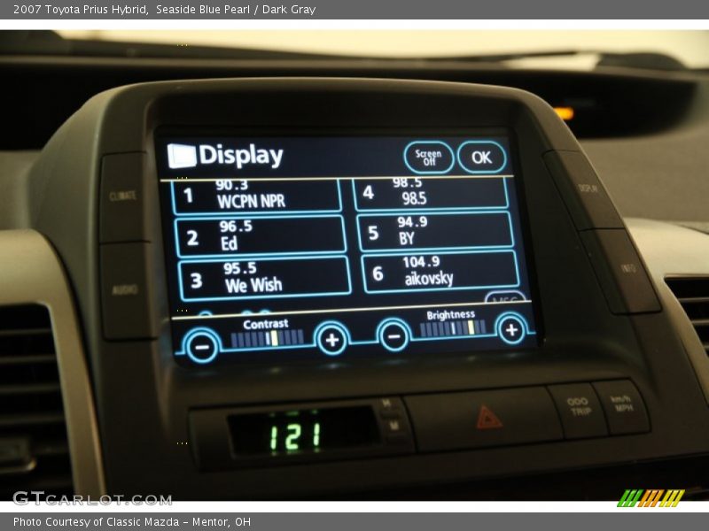 Seaside Blue Pearl / Dark Gray 2007 Toyota Prius Hybrid