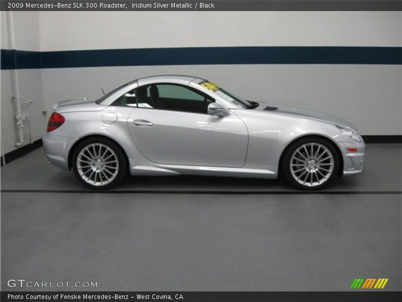 Iridium Silver Metallic / Black 2009 Mercedes-Benz SLK 300 Roadster