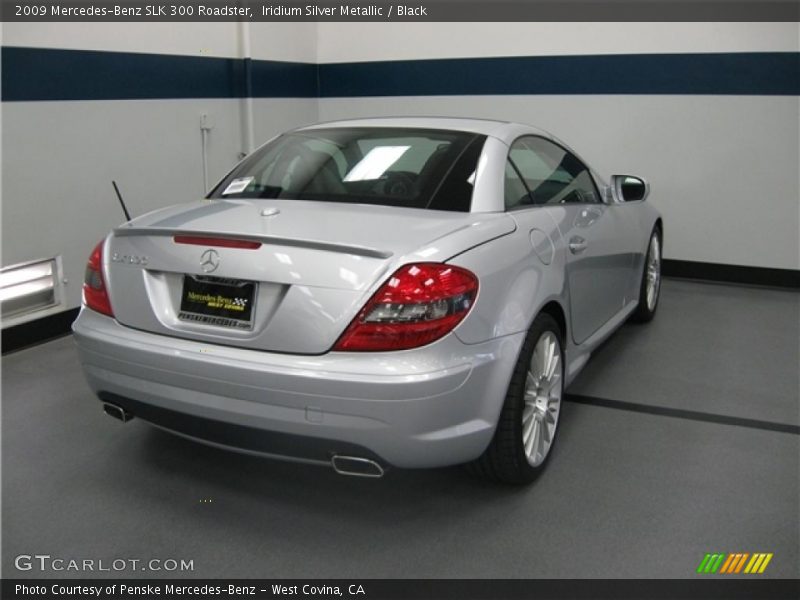 Iridium Silver Metallic / Black 2009 Mercedes-Benz SLK 300 Roadster
