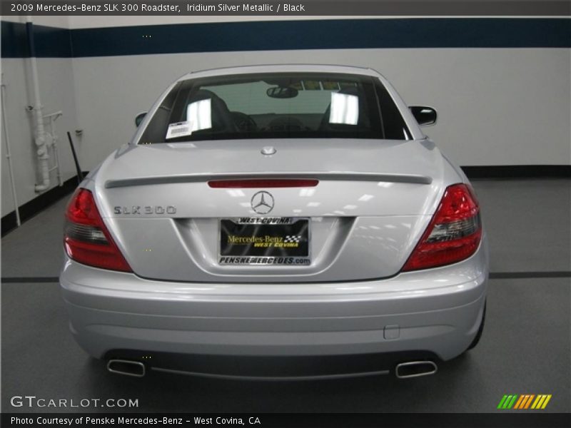 Iridium Silver Metallic / Black 2009 Mercedes-Benz SLK 300 Roadster