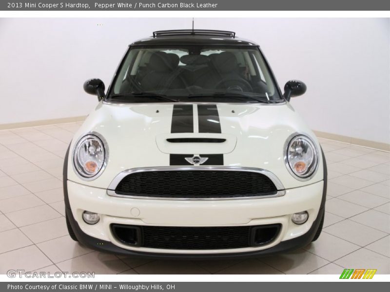 Pepper White / Punch Carbon Black Leather 2013 Mini Cooper S Hardtop