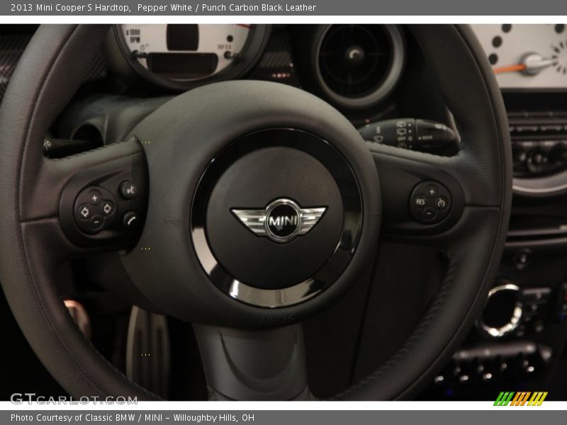 Pepper White / Punch Carbon Black Leather 2013 Mini Cooper S Hardtop