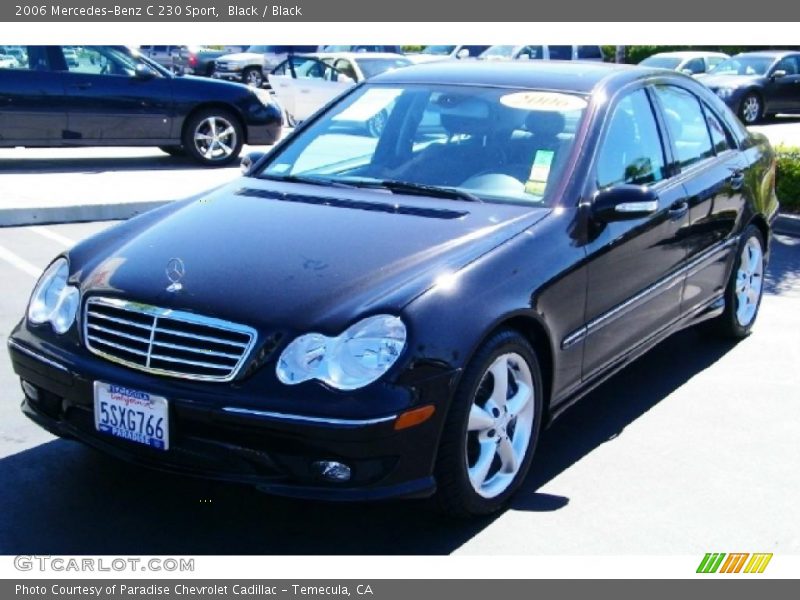 Black / Black 2006 Mercedes-Benz C 230 Sport
