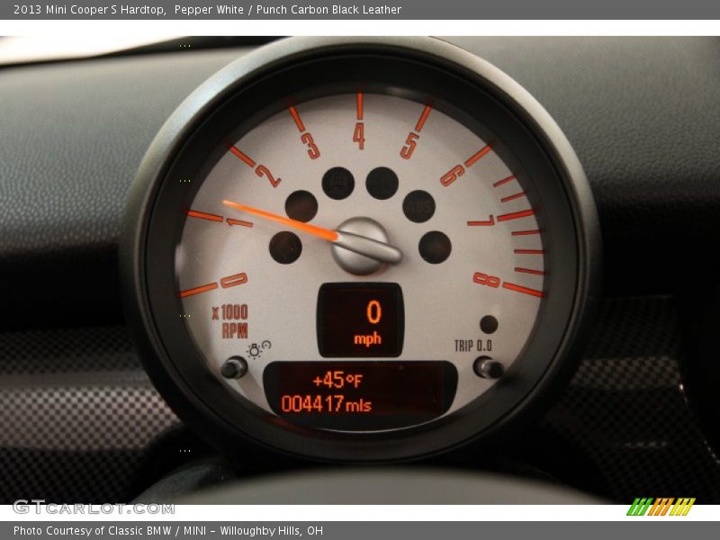 Pepper White / Punch Carbon Black Leather 2013 Mini Cooper S Hardtop