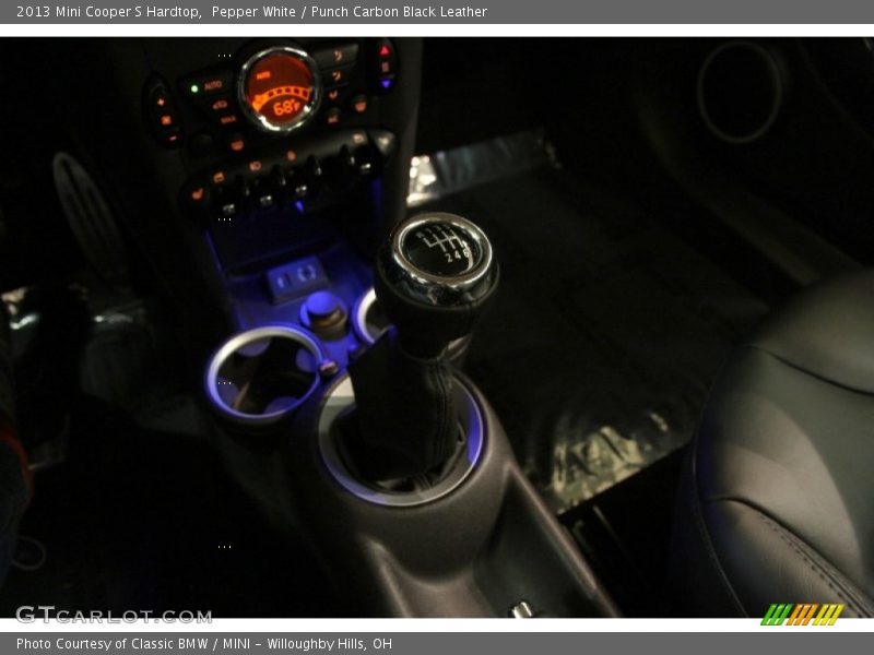 Pepper White / Punch Carbon Black Leather 2013 Mini Cooper S Hardtop