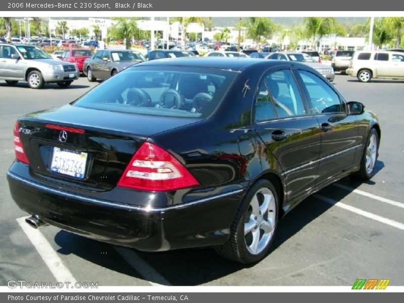 Black / Black 2006 Mercedes-Benz C 230 Sport