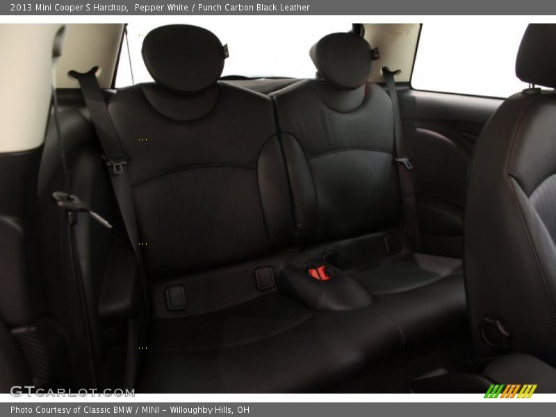 Pepper White / Punch Carbon Black Leather 2013 Mini Cooper S Hardtop