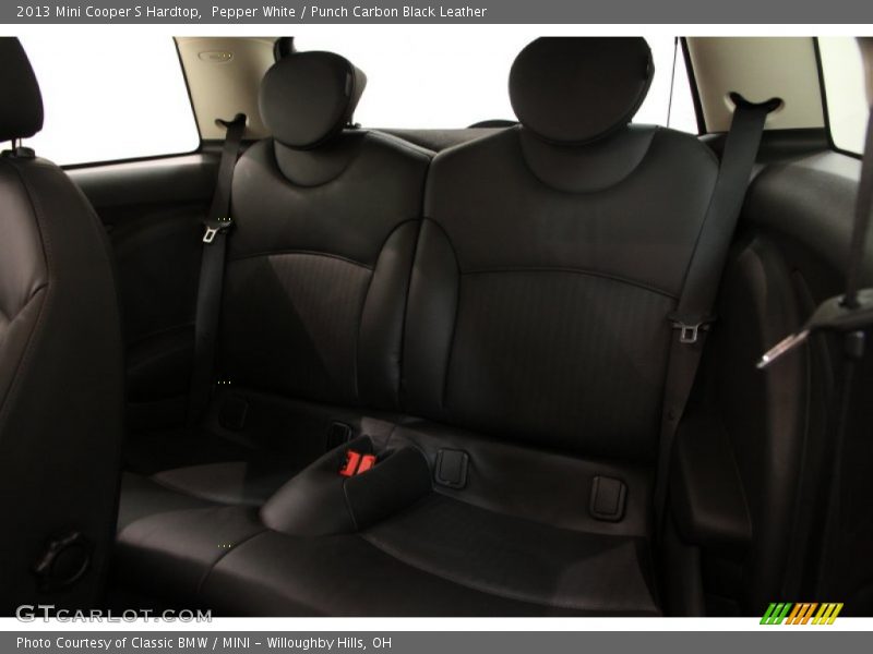 Pepper White / Punch Carbon Black Leather 2013 Mini Cooper S Hardtop