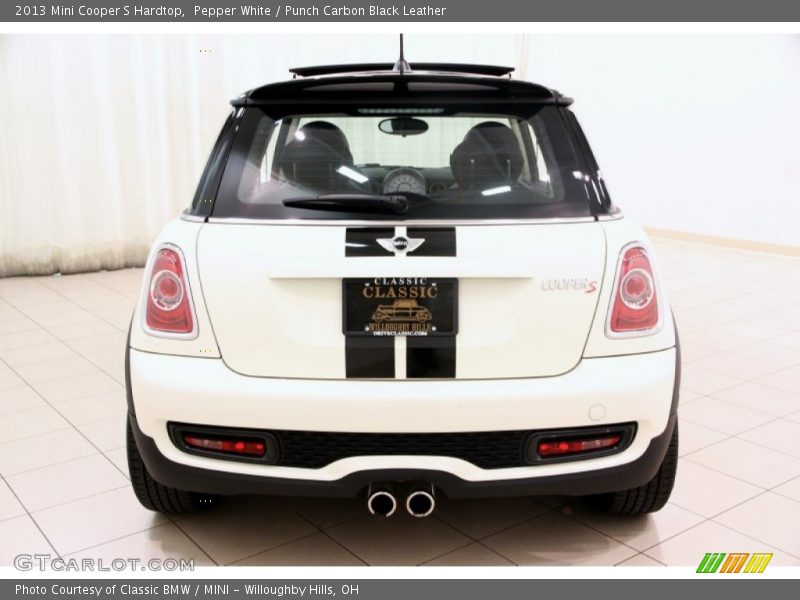 Pepper White / Punch Carbon Black Leather 2013 Mini Cooper S Hardtop