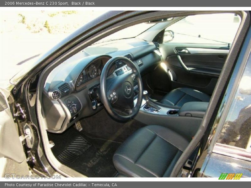Black / Black 2006 Mercedes-Benz C 230 Sport