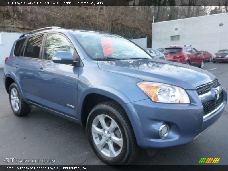 Pacific Blue Metallic / Ash 2011 Toyota RAV4 Limited 4WD