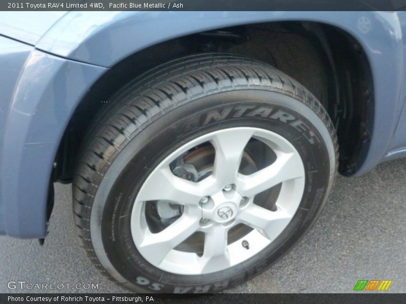 Pacific Blue Metallic / Ash 2011 Toyota RAV4 Limited 4WD