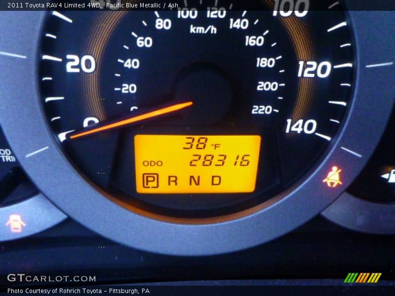Pacific Blue Metallic / Ash 2011 Toyota RAV4 Limited 4WD