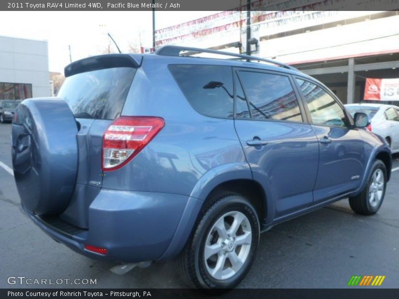 Pacific Blue Metallic / Ash 2011 Toyota RAV4 Limited 4WD