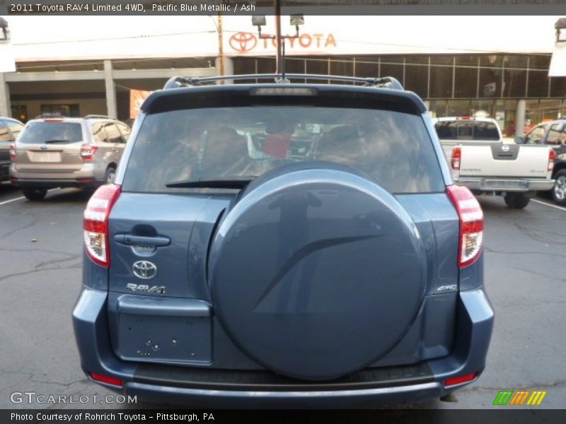 Pacific Blue Metallic / Ash 2011 Toyota RAV4 Limited 4WD