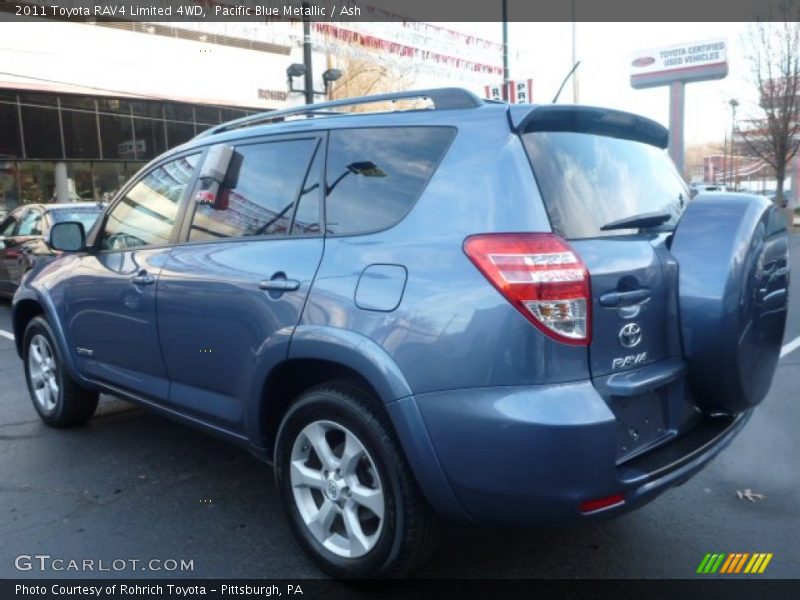 Pacific Blue Metallic / Ash 2011 Toyota RAV4 Limited 4WD