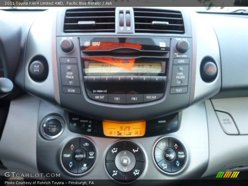 Pacific Blue Metallic / Ash 2011 Toyota RAV4 Limited 4WD