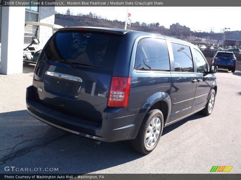 Modern Blue Pearlcoat / Medium Slate Gray/Light Shale 2008 Chrysler Town & Country LX