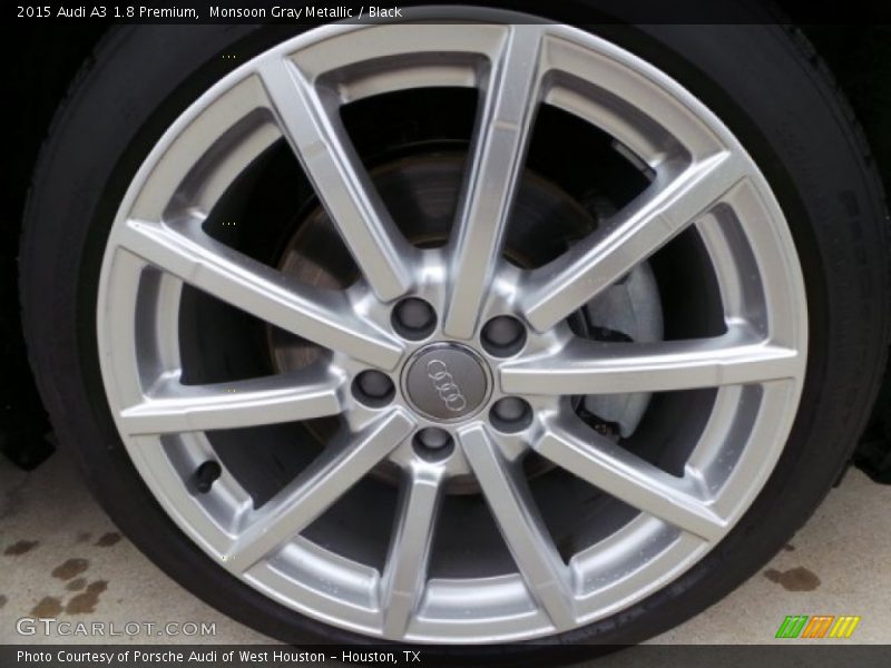 Monsoon Gray Metallic / Black 2015 Audi A3 1.8 Premium