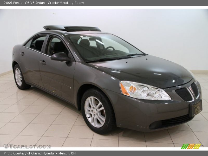 Granite Metallic / Ebony 2006 Pontiac G6 V6 Sedan