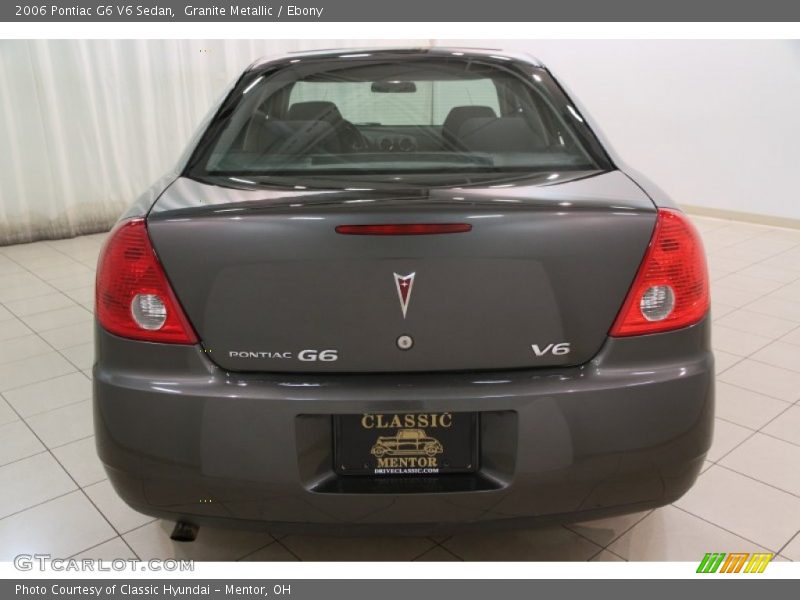 Granite Metallic / Ebony 2006 Pontiac G6 V6 Sedan