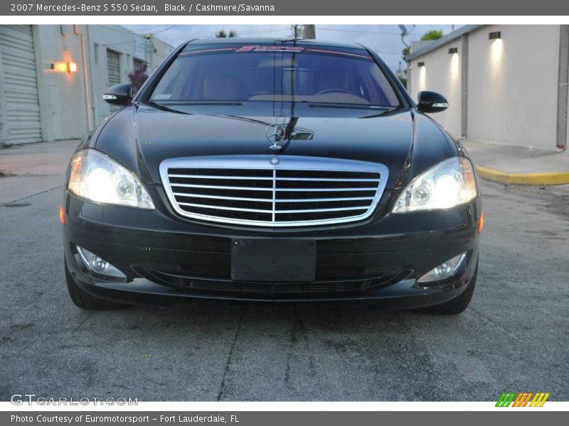 Black / Cashmere/Savanna 2007 Mercedes-Benz S 550 Sedan