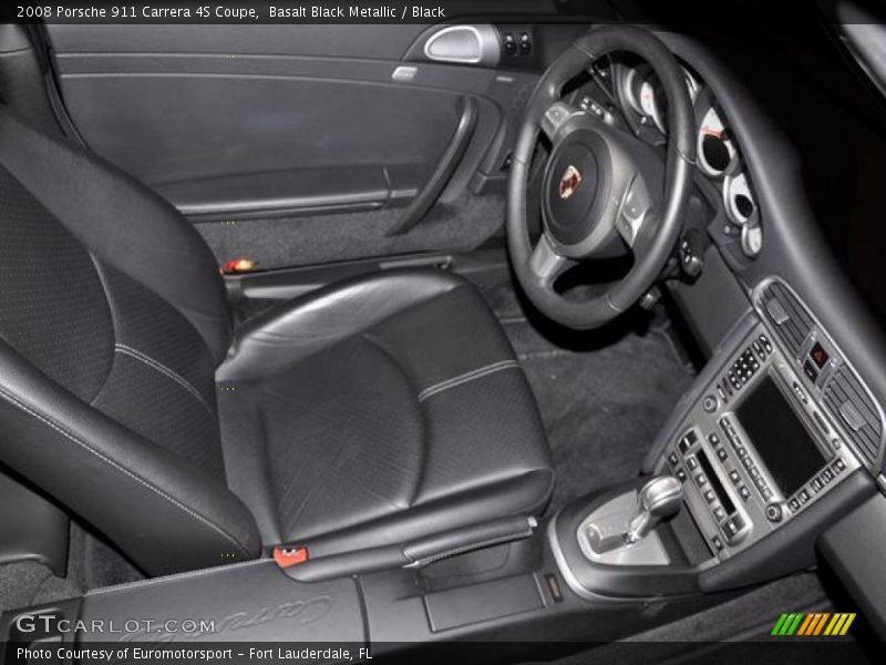 Basalt Black Metallic / Black 2008 Porsche 911 Carrera 4S Coupe