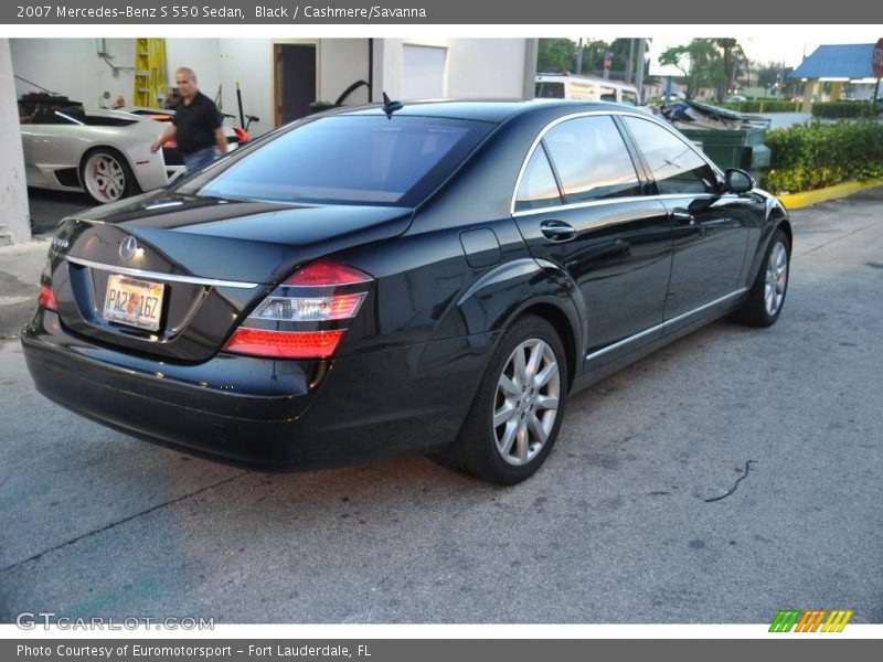 Black / Cashmere/Savanna 2007 Mercedes-Benz S 550 Sedan