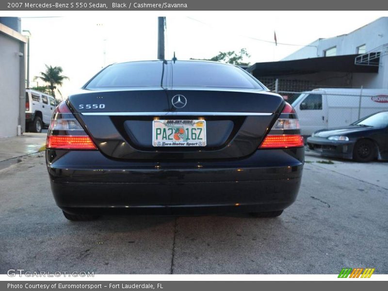 Black / Cashmere/Savanna 2007 Mercedes-Benz S 550 Sedan