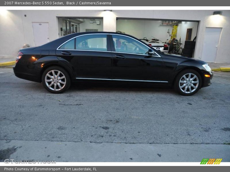 Black / Cashmere/Savanna 2007 Mercedes-Benz S 550 Sedan
