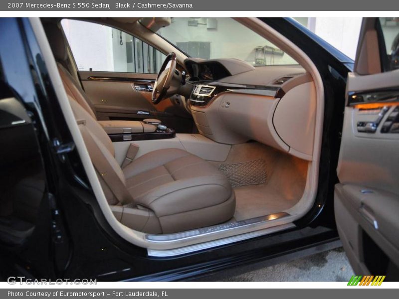 Black / Cashmere/Savanna 2007 Mercedes-Benz S 550 Sedan