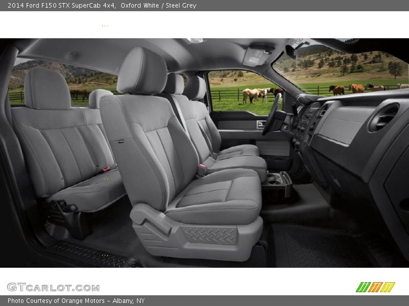 Oxford White / Steel Grey 2014 Ford F150 STX SuperCab 4x4