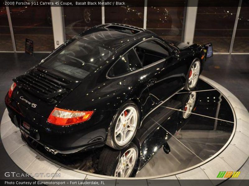 Basalt Black Metallic / Black 2008 Porsche 911 Carrera 4S Coupe