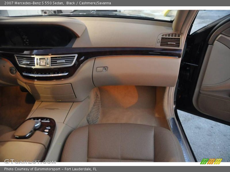 Black / Cashmere/Savanna 2007 Mercedes-Benz S 550 Sedan