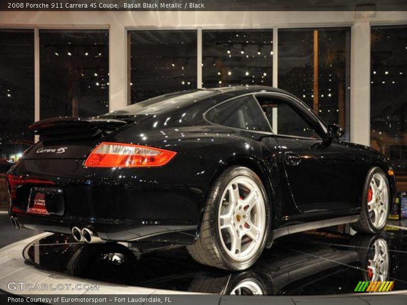 Basalt Black Metallic / Black 2008 Porsche 911 Carrera 4S Coupe