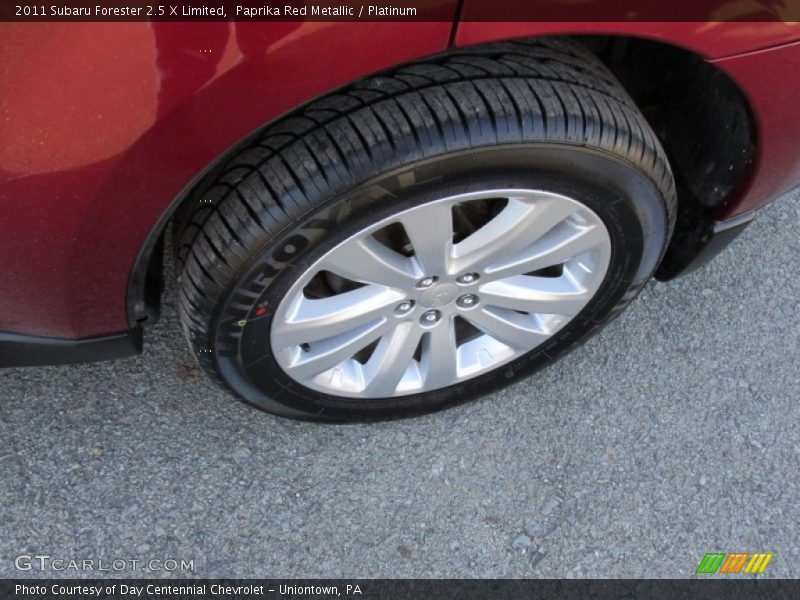 Paprika Red Metallic / Platinum 2011 Subaru Forester 2.5 X Limited